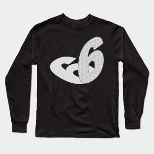 Isometric Number, Number Six Long Sleeve T-Shirt